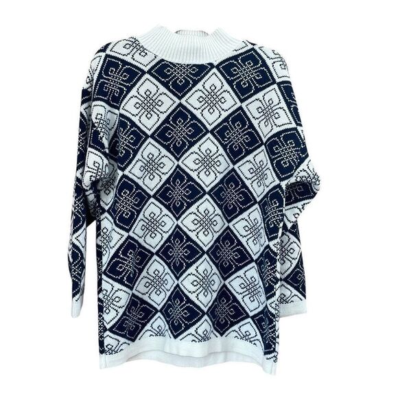 Vintage Fair Isle Pullover Turtleneck Sweater - Picture 1 of 6